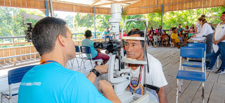 Mutirão de Cirurgias Oftalmológicas Transforma a Vida de Indígenas do Médio Rio Solimões Mutirão de Cirurgias Oftalmológicas Transforma a Vida de Indígenas do Médio Rio Solimões