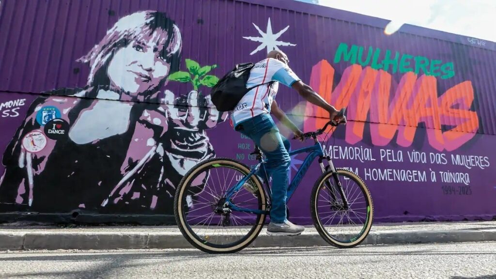 Mural em Homenagem a Tainara: Um Ato Contra o Feminicídio em São Paulo Mural em Homenagem a Tainara: Um Ato Contra o Feminicídio em São Paulo